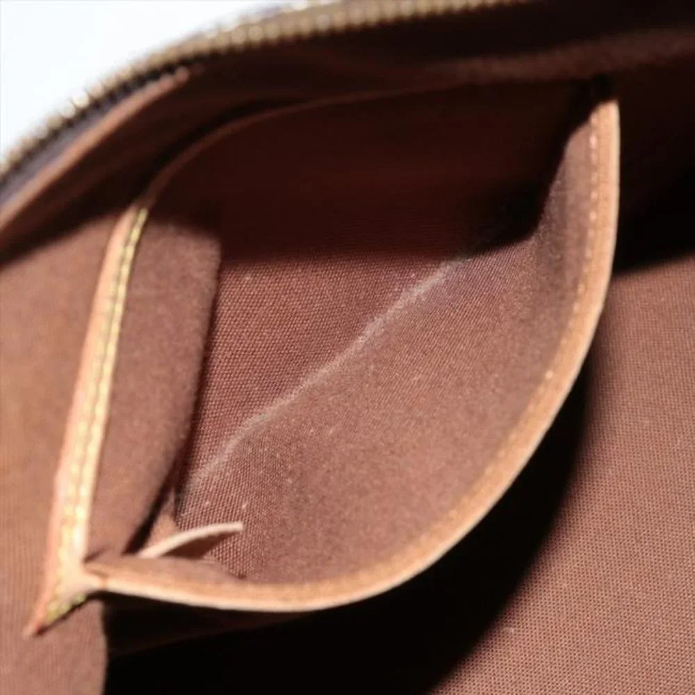 Louis Vuitton Alma W Pm W Lock Brown Monogram Canvas Tote